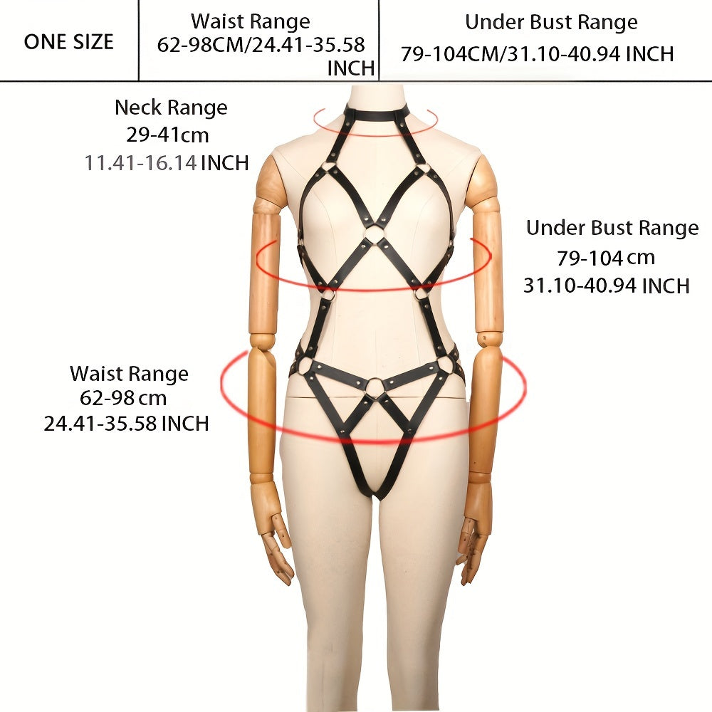 BDSM Garter Belt Bodysuit,