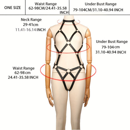 BDSM Garter Belt Bodysuit,