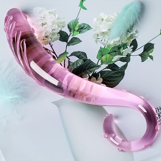 1pc Glass Hippo campus Crystal Dildo