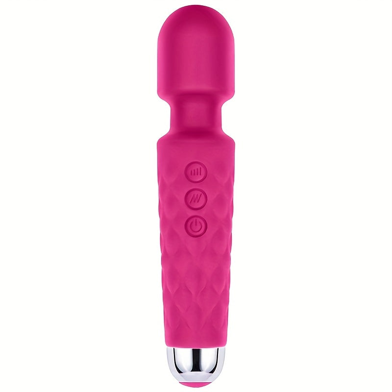 20 Vibrations Pattern Powerful Quiet Rechargeable Magic Wand Massager