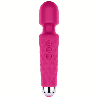 20 Vibrations Pattern Powerful Quiet Rechargeable Magic Wand Massager