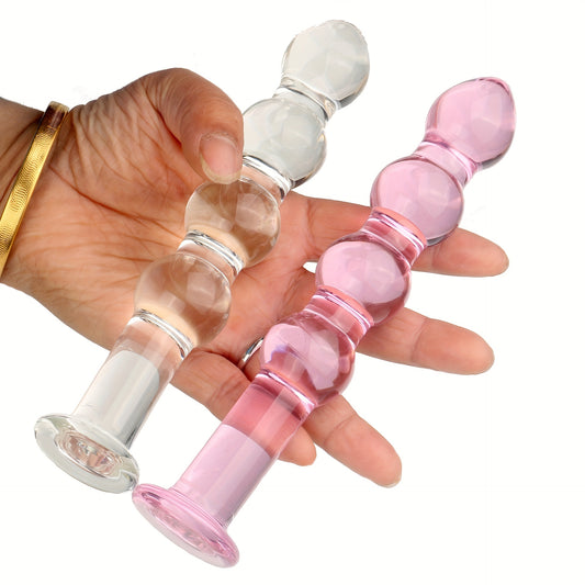 1pc BDSM Glass Dildo Anal Butt Plug