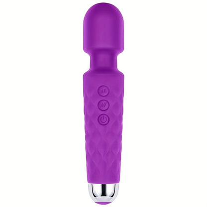 20 Vibrations Pattern Powerful Quiet Rechargeable Magic Wand Massager