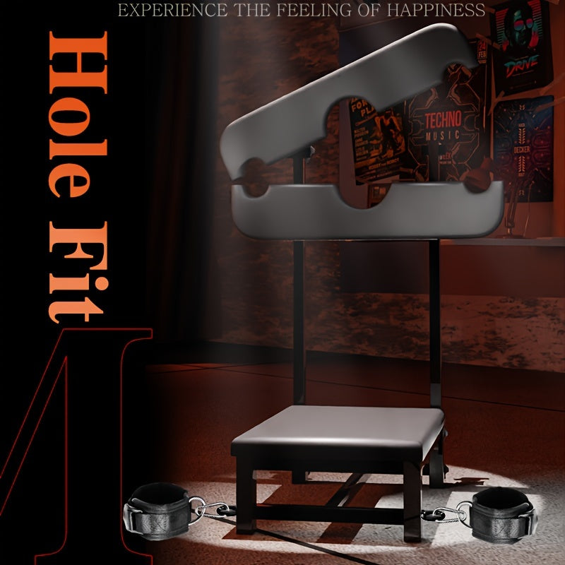 BDSM adjustable Stocks and Restraint Chair.